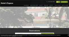 Desktop Screenshot of hotellespace.com.br